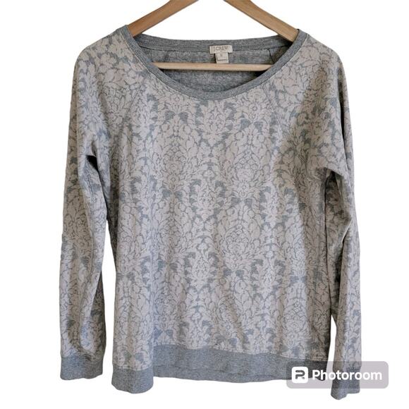 J. Crew women’s sweater small #gray #floral - Picture 1 of 6